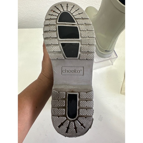 Chooka Ballard Mid Gray Rubber Rain Boots Women's US 8 Buckle Accent - Picture 4 of 6